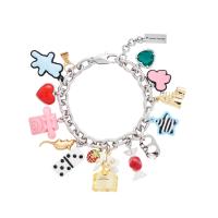 ราคา MARC JACOBS สร้อยข้อมือ THE STICKER CHARM BRACELET SILVER MULTI สี SILVER MULTI 18cm (MKP1899980)