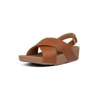 ราคา FitFlop™ รองเท้าแตะแบบรัดส้นผู้หญิง LULU CROSS BACK STRAP สี BROWN 7 UK (MKP1930069)
