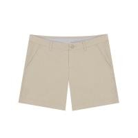 ราคา GIORDANO กางเกงขาสั้นผู้หญิง Twill Mid-Rise Slim Fit Pocket Shorts (180 Elastic Waistband) สีกากี rockery 25 EU (MKP1720792)