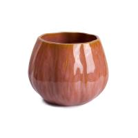 ราคา CENTRAL HOME แจกันเซรามิค ทรงกลม ปากกว้าง CRM ขนาด 19.5x4.5 ซม. สีน้ำตาล (CDS16862692)