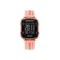 ราคา NAVIFORCE นาฬิกาข้อมือผู้หญิง NF7120 C สายซิลิโคน 33มม. สีชมพู หน้าปัดดำ (MKP1931566)