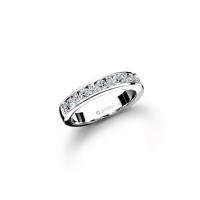 ราคา JUBILEE DIAMOND แหวนเพชร Diamond Line Rectangle Diamond Ring - สีไวท์โกลด์ 48 (MKP1797780)