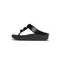 ราคา FitFlop™ รองเท้าแตะแบบหูหนีบผู้หญิง FINO BEADIE-BUTTON METALLIC สี BLACK 5 UK (MKP1921951)