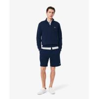 ราคา LACOSTE กางเกงขาสั้นลาคอสท์ ทรงพอดีตัว ผ้าฟลีซ สีน้ำเงิน 4 EU (MKP1937344)