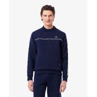 ราคา LACOSTE เสื้อสเวตเชิ้ตลาคอสท์ ประดับโลโก้แบรนด์ ผ้าฟลีซ สีน้ำเงิน 4 (MKP1937342)