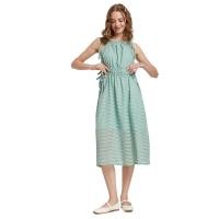 ราคา LOLITA ชุดมิดิเดรสผู้หญิง สายเดี่ยว ผ้าชีฟองแต่งริบบิ้น S (CDS19328140)