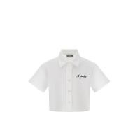 ราคา MOSCHINO KID เสื้อเชิ้ตเด็กโตผู้หญิง แขนสั้น สีขาว 12A (CDS19912561)