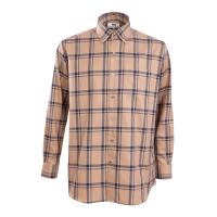 ราคา DAKS เสื้อเชิ้ตผู้ชายแขนยาว Regular Fit สีน้ำตาล L (GRMKPPR000163442)