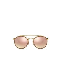 ราคา RAY-BAN แว่นกันแดดยูนิเซ็กส์ Round Family รุ่น RB3647N 001/7O 51 เลนส์ปรอทไล่เฉด สีชมพู-น้ำตาล 51mm (CDS17432078)