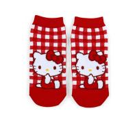 ราคา SANRIO ถุงเท้าผู้หญิงพิมพ์ลายตาราง Hello Kitty ฟรีไซส์ สีแดง Free Size (CDS12433377)