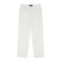 ราคา GIORDANO กางเกงยีนส์ขายาวผู้ชาย Relaxed Denim Jeans (180° Elastic Waist) สีขาว White Denim 38 EU (MKP1940052)