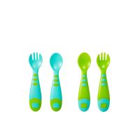 ราคา MOTHERCARE ชุดช้อนส้อมเด็ก แพ็ค 4 ชิ้น 777 สีฟ้า (CDS74363216)