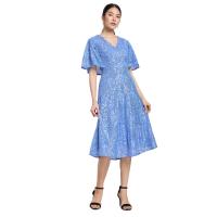 ราคา EXPRESSIONS EVENING ชุดเดรสผู้หญิงแขนสั้น คอวี ผ้าปักเลื่อม Midi M (CDS20819408)