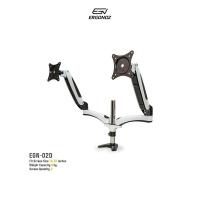 ราคา ERGONOZ ขาตั้งจอคอม แขนจับจอ ขาตั้งจอ ขาตั้งจอคอมพิวเตอร์ 2 จอ ERGONOZ (รุ่น EGN-02D) สีขาว (MKP1086608)