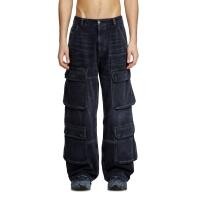 ราคา DIESEL กางเกงยีนส์ ผู้ชาย D-TOUCH-CARGO L.30 TROUSERS สีดำ 34 EU (MKP1934249)
