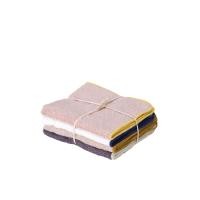 ราคา MUJI ชุดผ้าฝ้ายเช็ดมือ ขนาดเล็ก 4 ผืน ขนาด 29 x 29 ซม. หลากสี (MJT51726898)