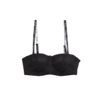 ราคา ELLE LINGERIE Moulded Bra บราเกาะอก ฟองน้ำ 1/2 เต้า LB6633 - สีดำ B70 (MKP1931902)