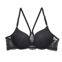 ราคา BSC Lingerie ชุดชั้นในผู้หญิงลูกไม้เซ็กซี่ โชว์หลัง มีโครง รูปแบบ Front Hook Bra BB6629 สีดำ C80 (MKP1739634)