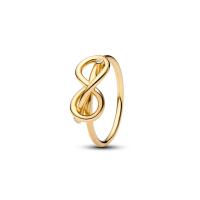 ราคา PANDORA แหวน Pandora Infinity Knot Ring สีทอง 58 (MKP1943700)