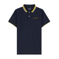 ราคา GIORDANO เสื้อโปโลแขนสั้นผู้ชาย Slim Embroidery Bold Polo (Signature) สีกรมท่า S (MKP1939970)