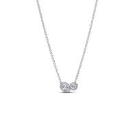 ราคา PANDORA สร้อยคอ Pandora Embracing Halo Necklace สีเงิน 45cm (MKP1943725)