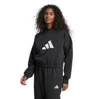 ราคา ADIDAS เสื้อฮู้ดดี้ผู้หญิง Future Icons 3 Bar Logo สีดำ A/M (CDS21233418)