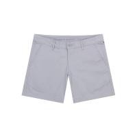 ราคา GIORDANO กางเกงขาสั้นผู้หญิง Twill Mid-Rise Slim Fit Pocket Shorts (180 Elastic Waistband) สีเทา Dolphin grey 26 EU (MKP1735475)