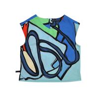 ราคา YODYOKO เสื้อกล้ามผู้หญิง - สีฟ้า : ลายแอปสแตรคเส้นสีน้ำเงิน Free Size (MKP1947824)