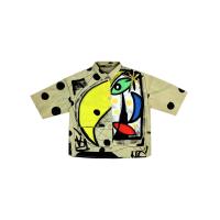 ราคา YODYOKO เสื้อเชิ้ตผู้หญิง - สีเขียว : ลายจุดสีดำบนแอปสแตรคหลากสี Free Size (MKP1947844)