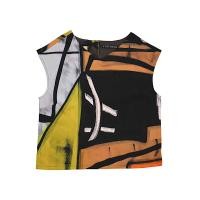 ราคา YODYOKO เสื้อกล้ามผู้หญิง - สีดำ : ลายแอปสแตรคสีส้มและสีเหลือง Free Size (MKP1947834)