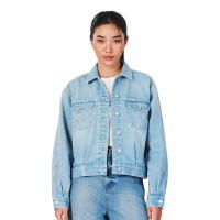 ราคา WRANGLER เสื้อแจ็กเก็ตผู้หญิง คอลเลคชั่น Everyday with Wrangler สียีนส์อ่อน M (MKP1909404)