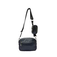 ราคา MARWELL กระเป๋าสะพายข้างบุรุษ หนังแท้ สีดำ (MW490177) One Size (MKP1950172)