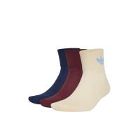 ราคา ADIDAS ถุงเท้าความยาวครึ่งแข้งยูนิเซ็กส์ 3 คู่ สี Shadow Red / Crystal Sand / Night Indigo M (CDS17495097)