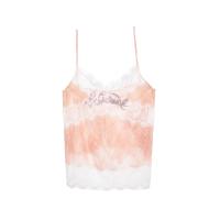 ราคา KLOSET (SS25) เสื้อสายเดี่ยวแต่งขอบลูกไม้ สำหรับผู้หญิง สีโอลด์โรส M (MKP1945399)