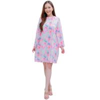 ราคา JOON เดรสผ้าพลีท แขนบาน ปรับเอวได้ สำหรับผู้หญิง Free Size (MKP1947552)