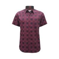 ราคา GUY LAROCHE MENWEAR เสื้อเชิ้ตผู้ชาย คอปก แขนสั้น BAC9203S4RE - สีแดง L (MKP1889533)