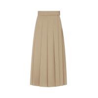 ราคา ASAVA (AW24) กระโปรงผู้หญิง ทรงเอ อัดพลีท คาดเข็มขัด สีเบจ XL (MKP1840121)