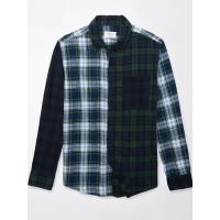 ราคา AMERICAN EAGLE เสื้อเชิ้ตผู้ชาย SF CSC MILO TWILL PATTERN BLOCK สี กรมท่า M (MKP1751543)
