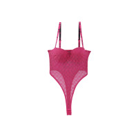 ราคา ELLE LINGERIE Bodysuit ชุดเกาะอกลูกไม้ มีโครง รุ่น LB8604 - สีราสเบอร์รี่ B70 (MKP1950397)