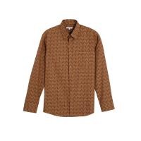 ราคา GUY LAROCHE MENWEAR เสื้อเชิ้ตผู้ชาย คอปก แขนยาว BAB9200W4BR - สีน้ำตาล L (MKP1889587)