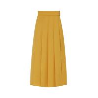 ราคา ASAVA (AW24) กระโปรงผู้หญิง ทรงเอ อัดพลีท คาดเข็มขัด สีเหลือง XS (MKP1840108)