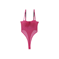 ราคา ELLE LINGERIE Bodysuit ชุดเกาะอกลูกไม้ มีโครง รุ่น LB8604 - สีราสเบอร์รี่ C70 (MKP1950390)