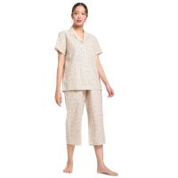 ราคา CLAUDIA'S ROMANCE ชุดนอนผู้หญิง เสื้อฮาวายแขนสั้น + กางเกงขา 5 ส่วน พิมพ์ลาย สีเหลือง S (CDS20993313)