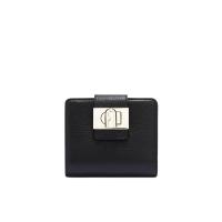 ราคา FURLA กระเป๋าสตางค์ผู้หญิง รุ่น FURLA 1927 M COMPACT WALLET BIFOLD SOFT สี NERO One Size (MKP1771010)