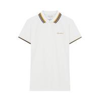 ราคา GIORDANO เสื้อโปโลแขนสั้นผู้หญิง Slim Lycra Pique Embroidery Polo (Signature) สีขาว Signature White XXL (MKP1953634)