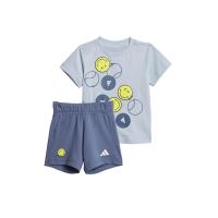 ราคา ADIDAS KIDS ชุดเซ็ตเสื้อและกางเกงเด็กทารกยูนิเซ็กส์ สำหรับหน้าร้อน Adidas X Smiley World สีฟ้า 104 UK (CDS21676390)