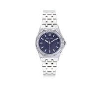 ราคา 12Victory นาฬิกาข้อมือUnisex ประดับCZ Heart&Aroow สีเงิน (หน้าปัดสีน้ำเงิน) (MKP1947543)