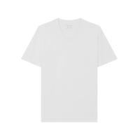 ราคา GIORDANO เสื้อยืดคอวีแขนสั้น ผู้ชาย Slim V-Neck Tee สีขาว XL (MKP1956051)