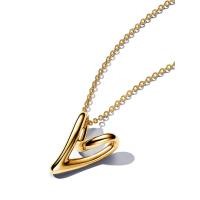 ราคา PANDORA สร้อยคอ 14k Gold-plated pendant necklace สีทอง 70cm (MKP1729386)