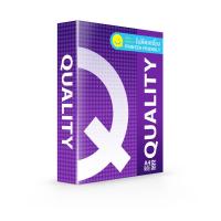 ราคา Quality QUALITY กระดาษถ่ายเอกสาร สีขาว ขนาด A4 หนา 80 แกรม 500 แผ่น แพ็คสีม่วง (MKP1634840)